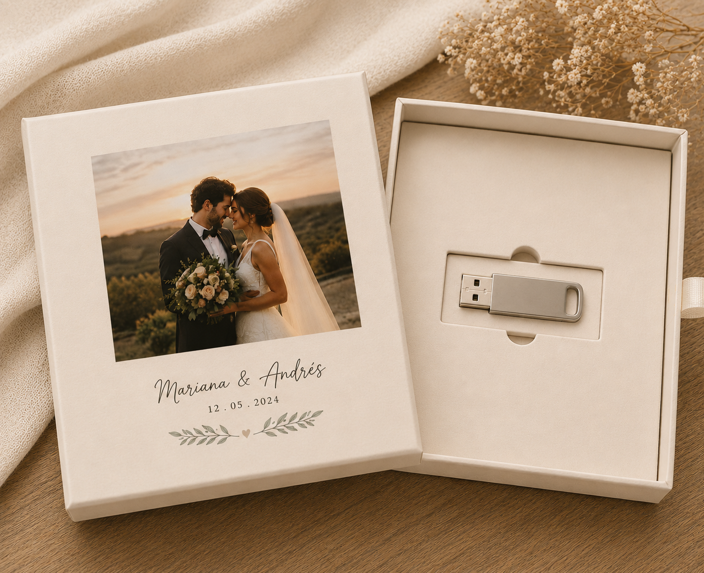 USB en caja personalizada