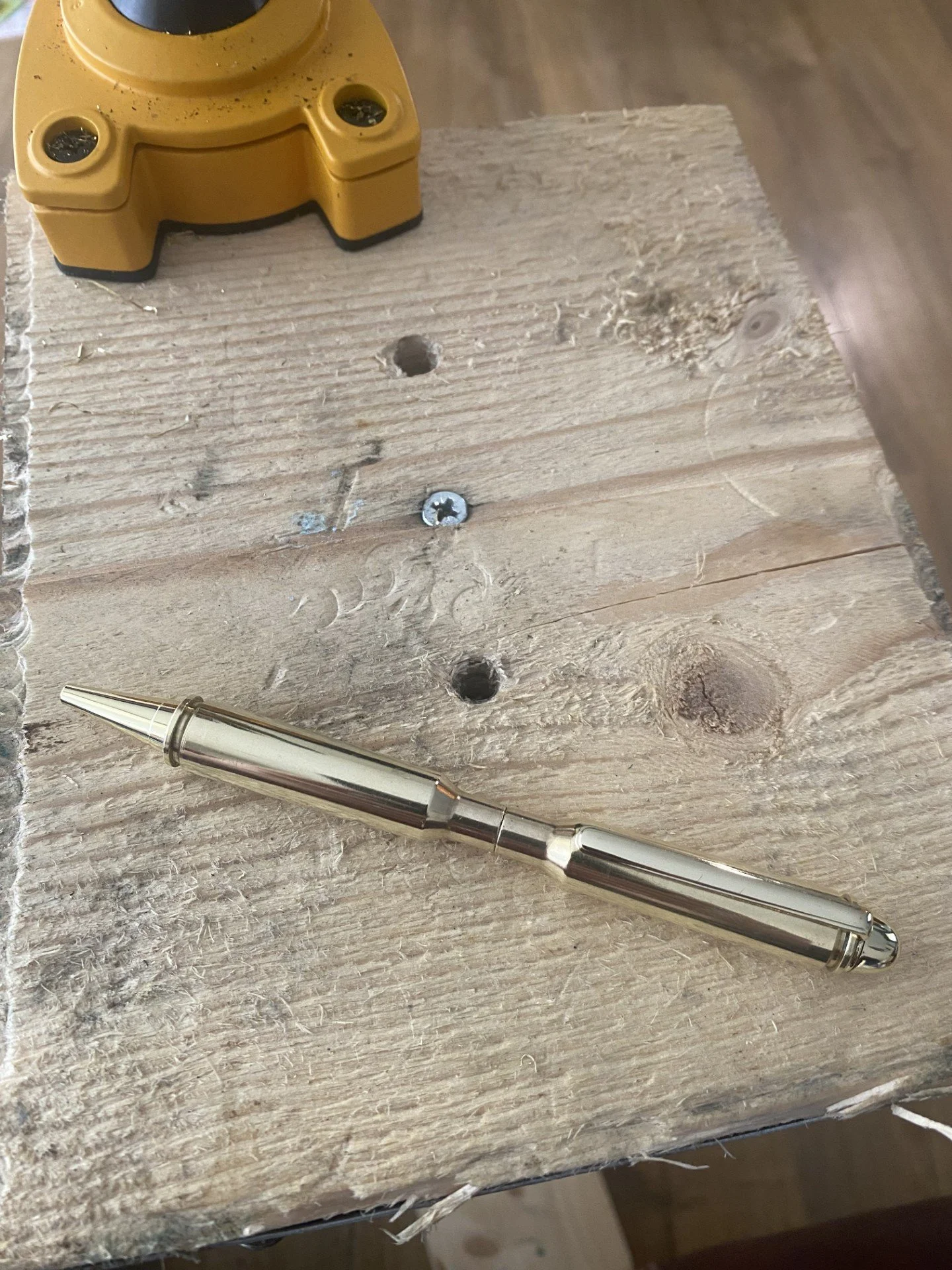 Where the journey started, the first once fired brass pen we ever made.