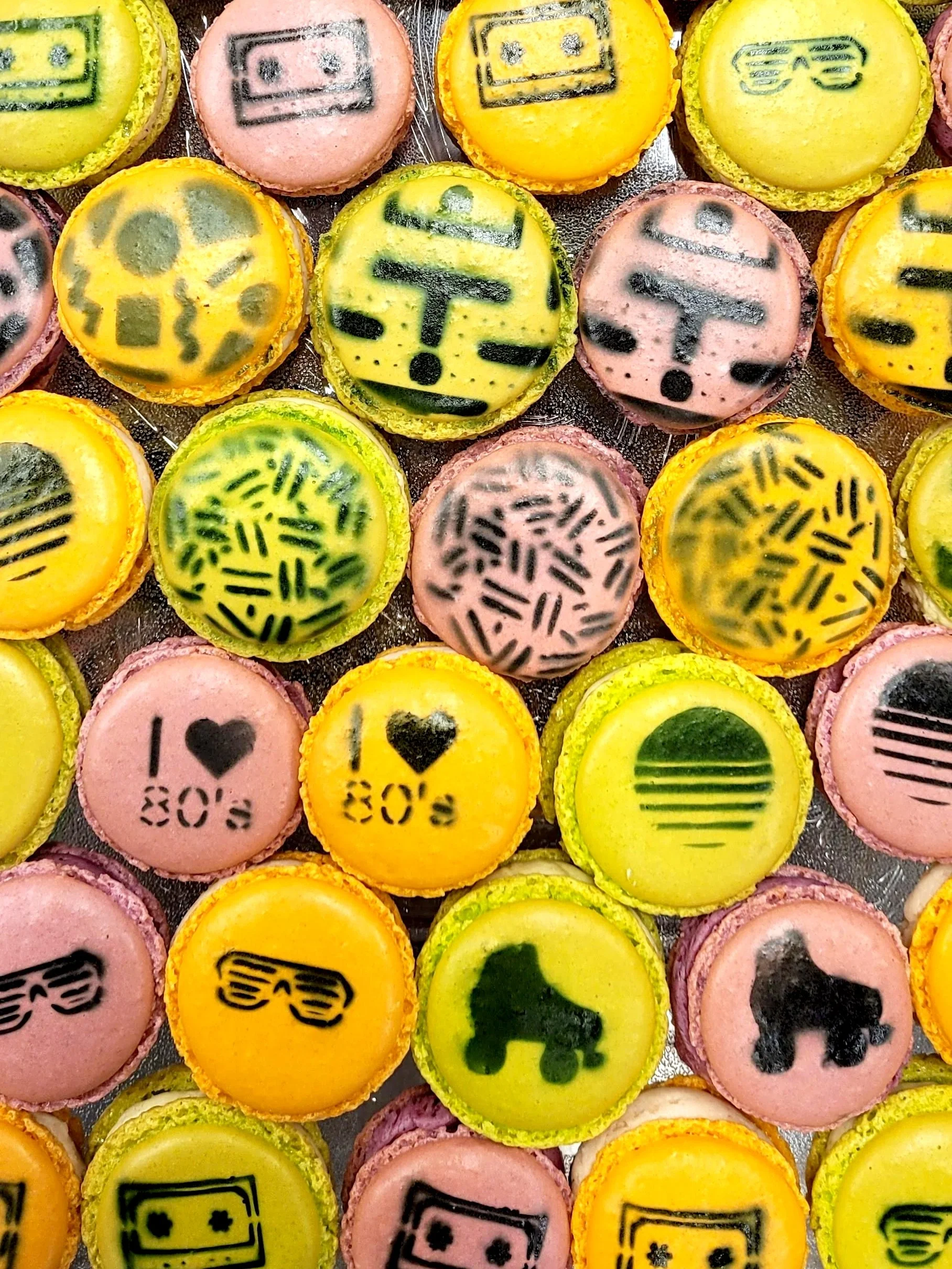80's Themed French Macarons