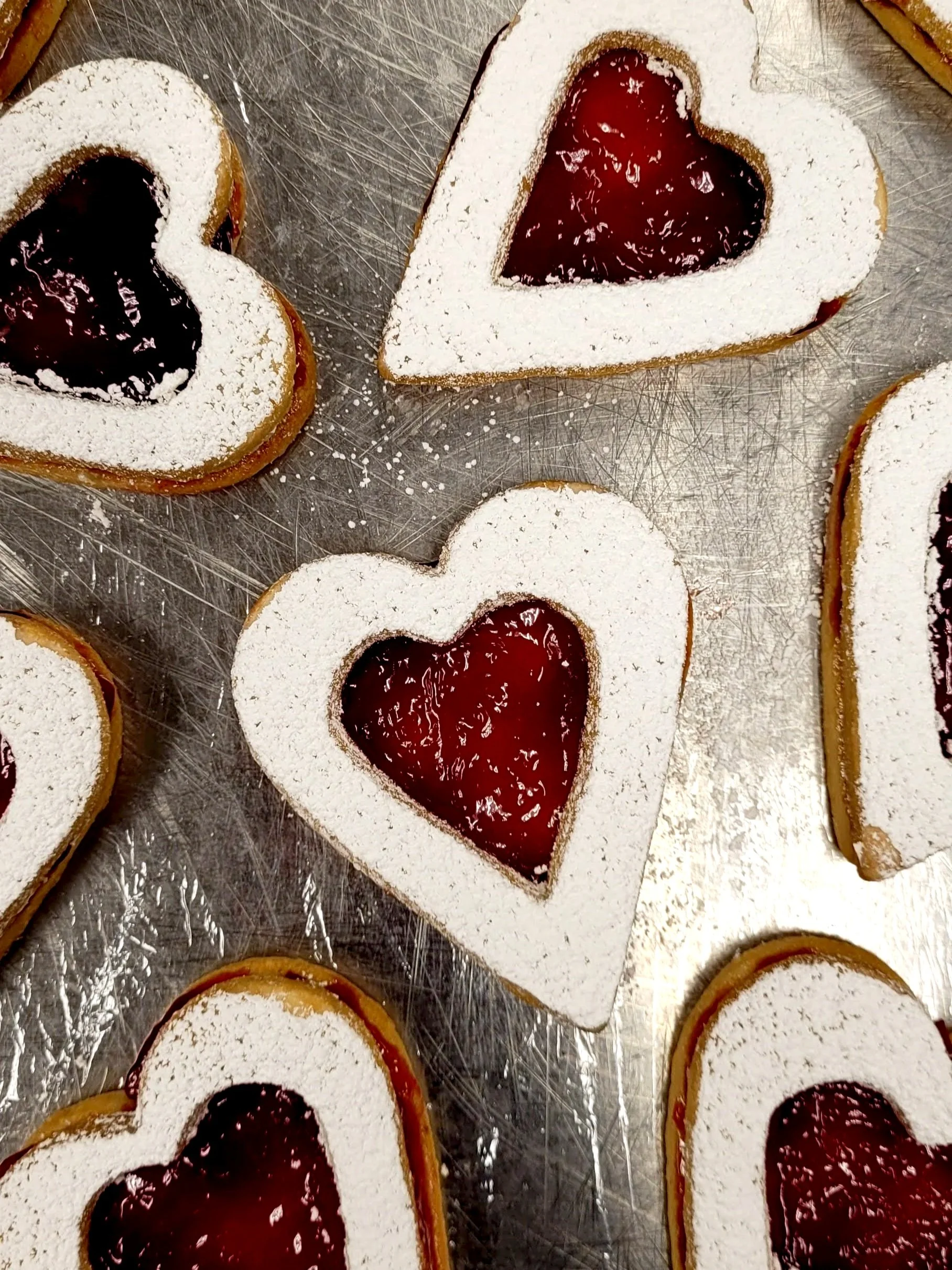 Valentine's Day Linzer Cookies