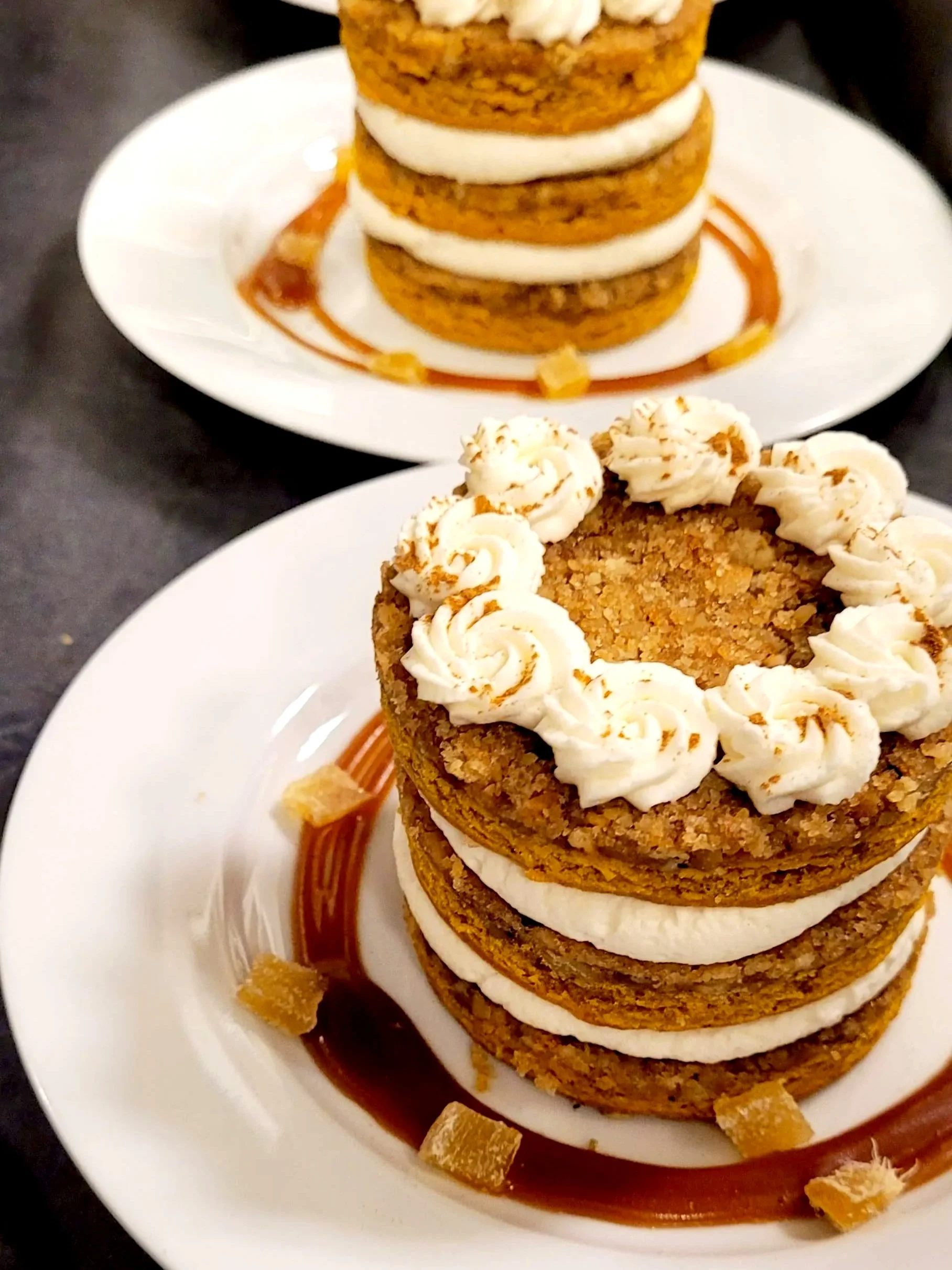 Individual Pumpkin Crunch Torte