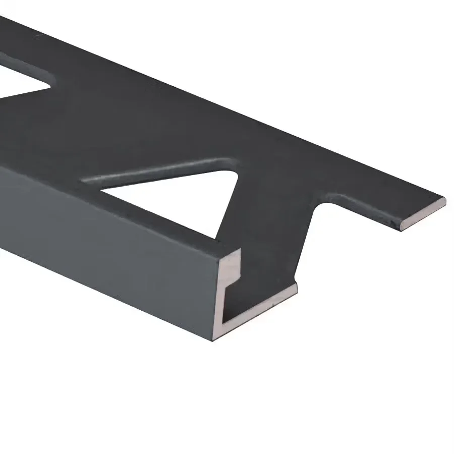 Prova - Flat Tile Edge, Satin Black - 5/8" x 8'