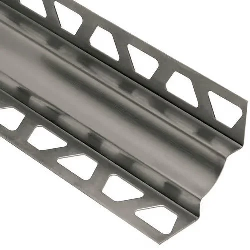 Schluter - DILEX-EHK Cove-Shaped Profile with 23/32" Radius - Stainless Steel (V2) 7/16" (11 mm) x 7/16" x 8' 2-1/2"