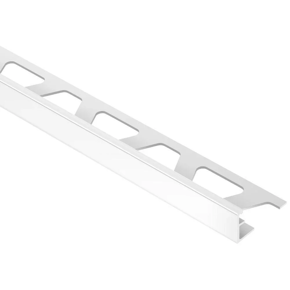 Schluter - SCHIENE Wall Tile Edging Trim Aluminum Light Grey 1/2" (12.5 mm) x 8' 2-1/2"