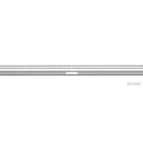 Schluter - KERDI-LINE-VARIO Linear Floor Drain with Square Design - Brushed Stainless Steel (V4) 1-1/16" x 48"
