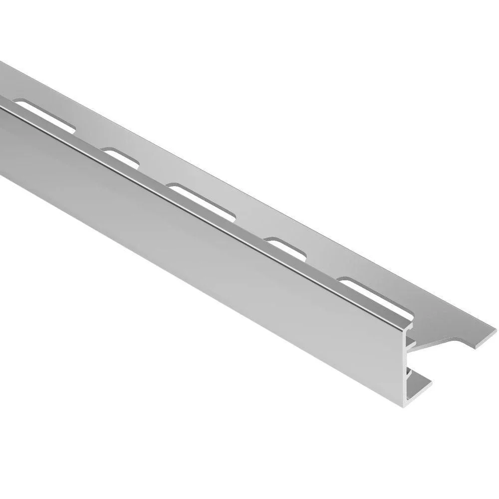 Schluter - SCHIENE Floor/Wall Edge Trim Anodized Aluminum Matte 9/16" (15 mm) x 8' 2-1/2"