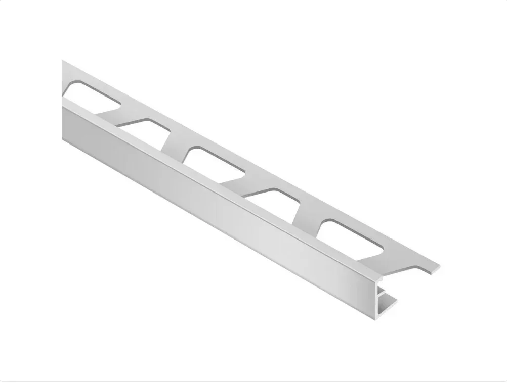 Schluter - SCHIENE Floor/Wall Edge Trim Anodized Aluminum Matte 1/4" (6 mm) x 8' 2-1/2"