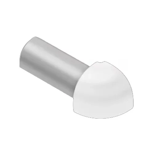 Schluter - RONDEC Outside Corner 90° - Aluminum Anodized Bright White 1/2" (12.5 mm)