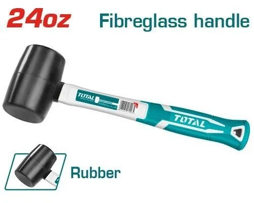 Total tools [THT762416] 24Oz Black Rubber Mallet