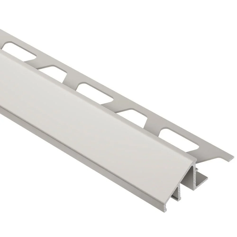 Schluter - RENO-U Reducer Profile - Aluminum Anodized Matte Nickel 1/2" (12.5 mm) x 8' 2-1/2"