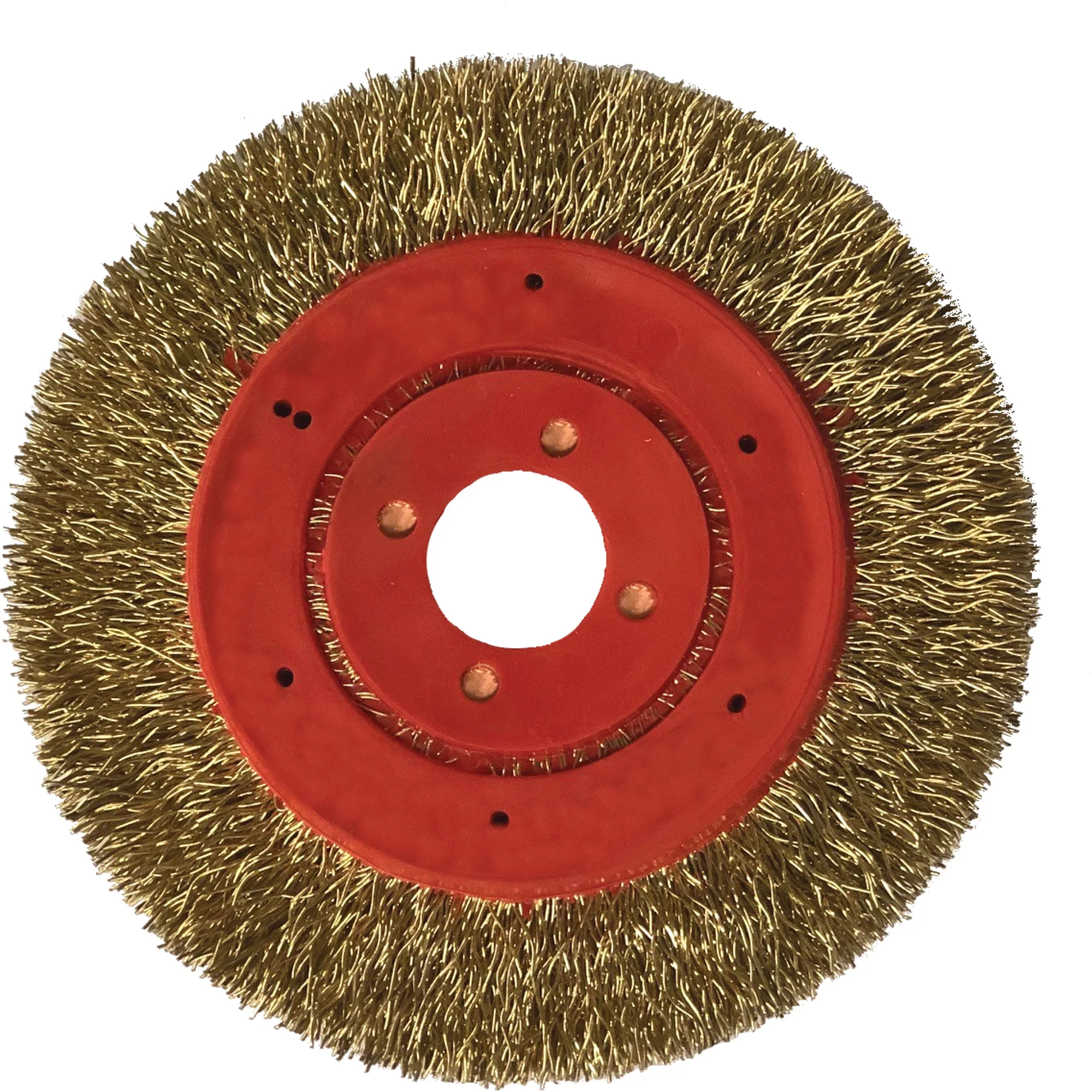 Felton Brushes No Throw Partial Encapsulated Wire Wheel, 3" Dia., 0.012" Fill, 1/4" Arbor