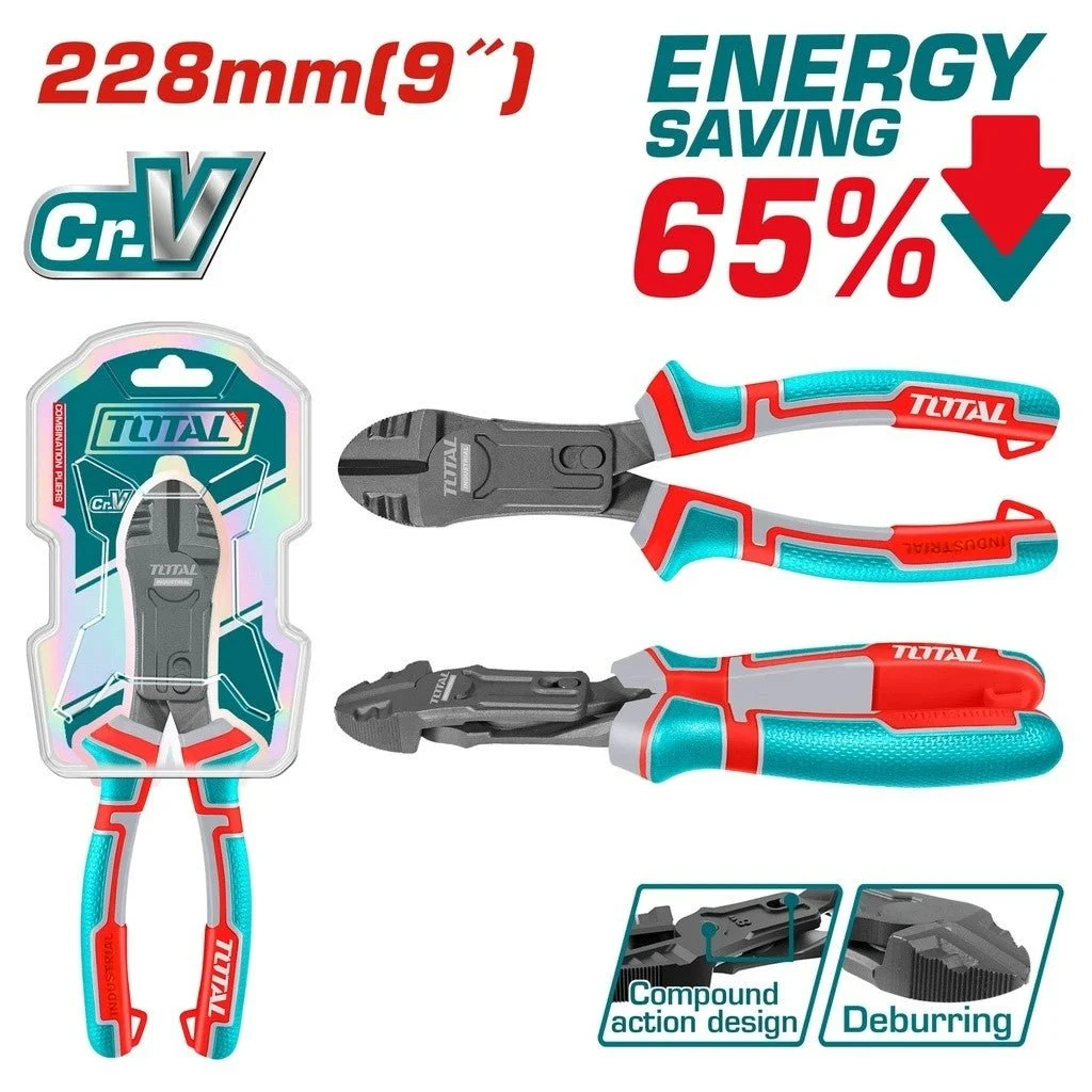 Total tools [THTC530906] 9" Energy Saving Compound action diagonal cutting plier