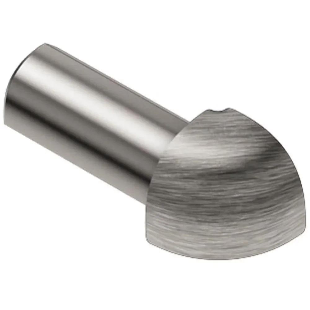 Schluter - RONDEC Outside Corner 90° - Aluminum Anodized Brushed Nickel 5/16" (8 mm)