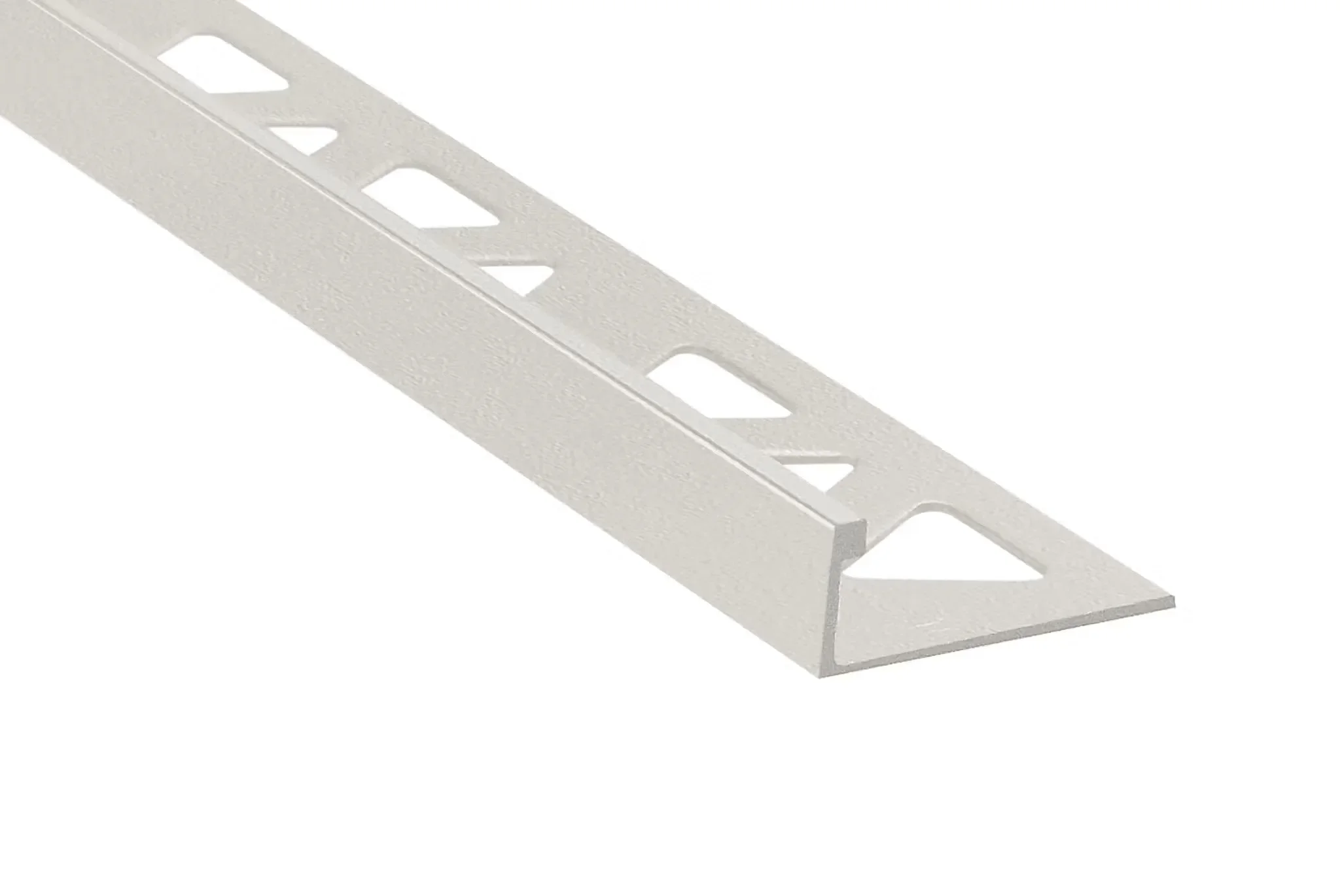 Prova - Tile Edge Trim Pro-Coat Powder Coated Aluminum Matte Shell Greige - (10 mm) 3/8" x 8'
