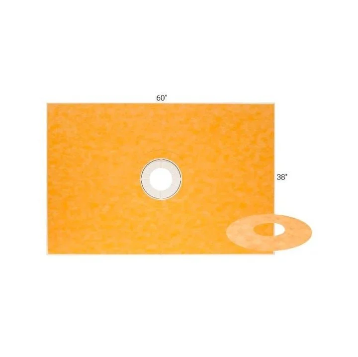 Schluter - KERDI-SHOWER-T Prefabricated Sloped Shower Tray Kit with Center Outlet Position 1-3/32" x 48" x 60"