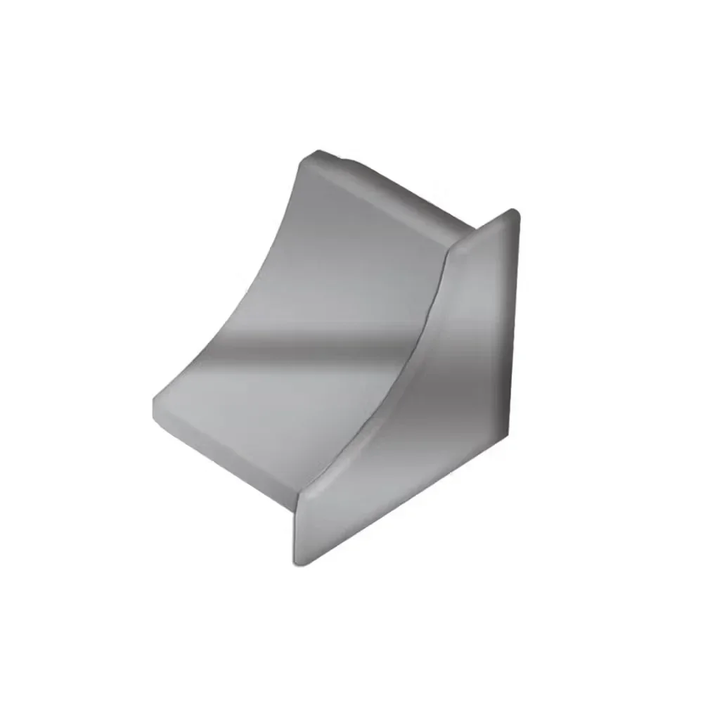 Schluter - DILEX-HKU End Cap with 3/8" (10 mm) Radius - Stainless Steel (V4)