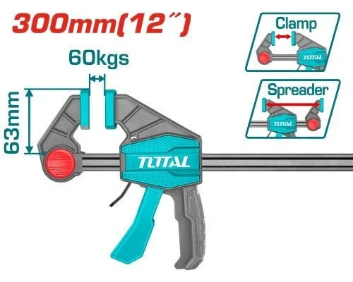Total tools [THT1340602] 12" Quick bar clamp