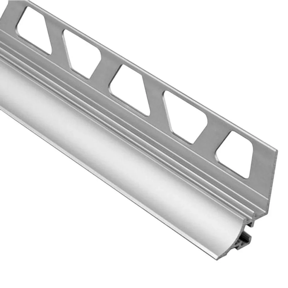 Schluter - DILEX-AHKA Cove-Shaped Profile with 3/8" (10 mm) Radius - Aluminum Anodized Matte 3/8" x 8' 2-1/2"