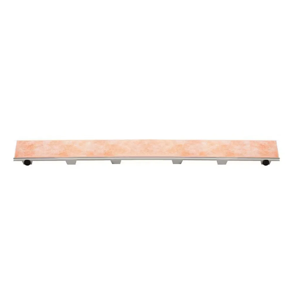 Schluter - KERDI-LINE Linear Floor Drain with Frameless Tileable Grate Design - Brushed Stainless Steel (V4) 1-1/8" x 35-7/16