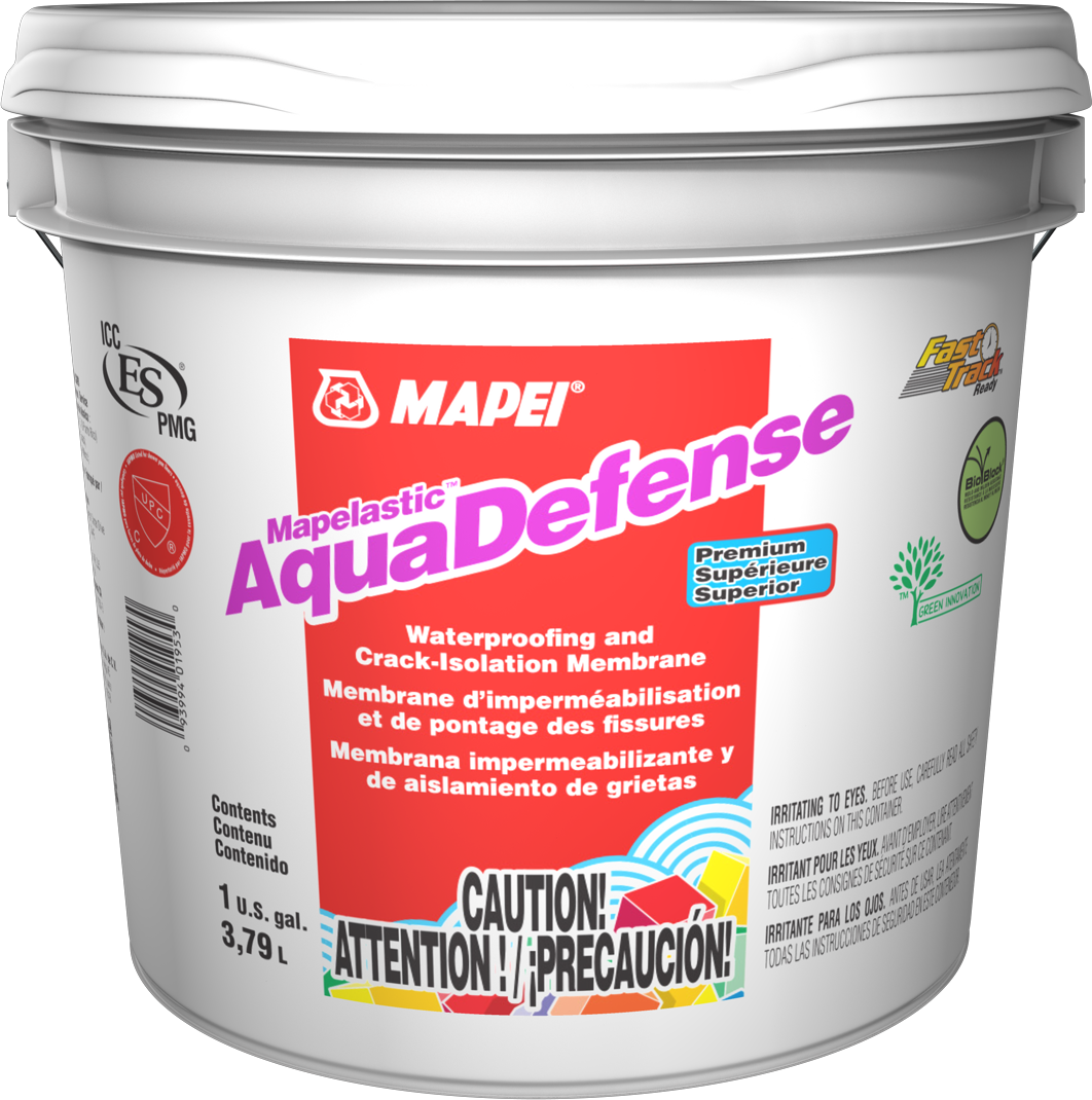 Mapei AquaDefense Premium Waterproofing & Crack-Isolation Membrane - 3.79 L