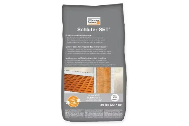 Schluter - SET Premium Unmodified Thin-Set Mortar - White 50 lb