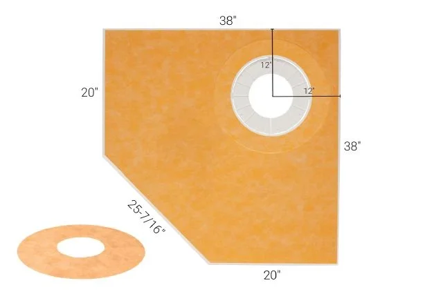 Schluter Thin Shower Tray KERDI-SHOWER-TT Neo Angle 38"x 38"