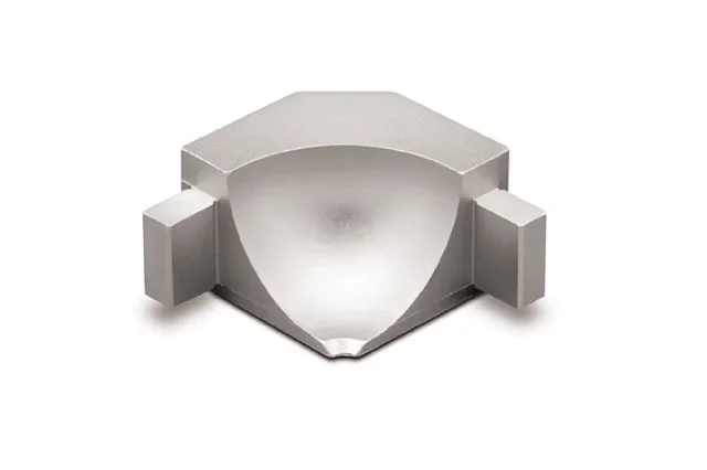 Schluter - DILEX-AHKA Inside Corner 90° with 3/8" Radius for Cove-Shaped Profile Anodized Aluminum Satin