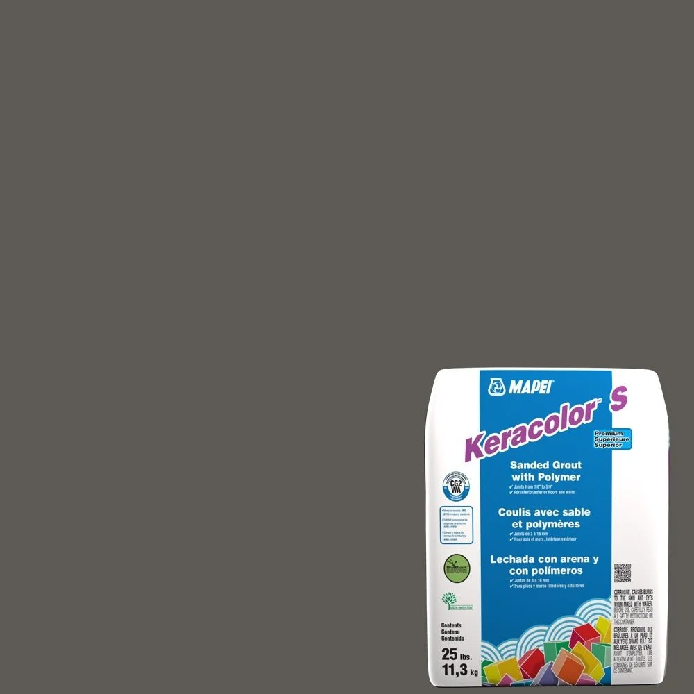 Mapei - Keracolor S Sanded Grout with Polymer #47 Charcoal 25 lb