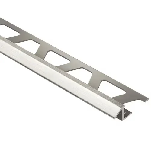 Schluter - RENO-TK Reducer Profile - Aluminum Anodized Matte Nickel 3/8" (10 mm) x 8' 2-1/2"