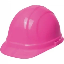 Delta Plus ERB Omega II Safety Cap, Ratchet Suspension, High Visibility Pink