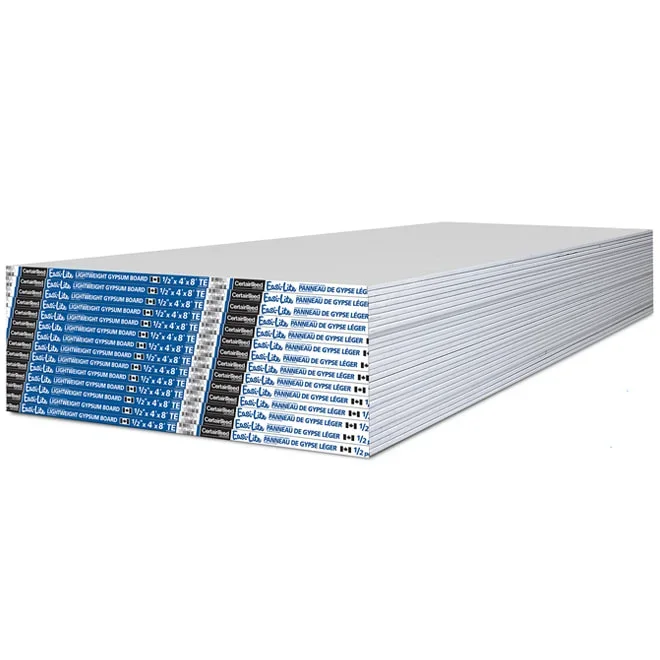 CertainTeed Easi-Lite 1/2-in x 4-ft x 8-ft Lightweight Gypsum Drywall