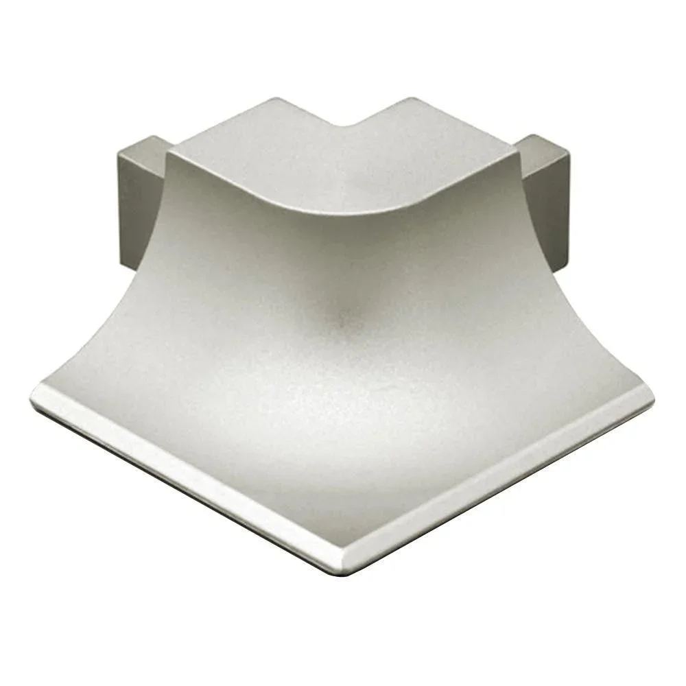 Schluter - DILEX-AHKA Outside Corner 90° with 3/8" Radius for Cove-Shaped Profile Anodized Aluminum Satin