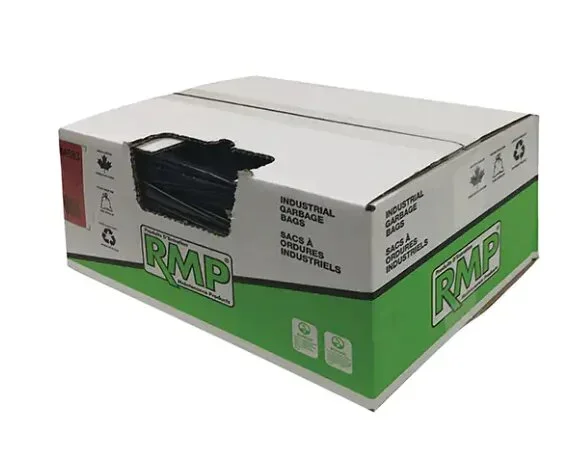 RMP Contractor Garbage Bags, 3X Strong, 30″ x 38″, 3 mils, 50 /Pkg., Black