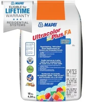 Mapei - Ultracolor Plus FA Rapid-Setting All-in-One Grout #5019 Pearl Gray 10 lb
