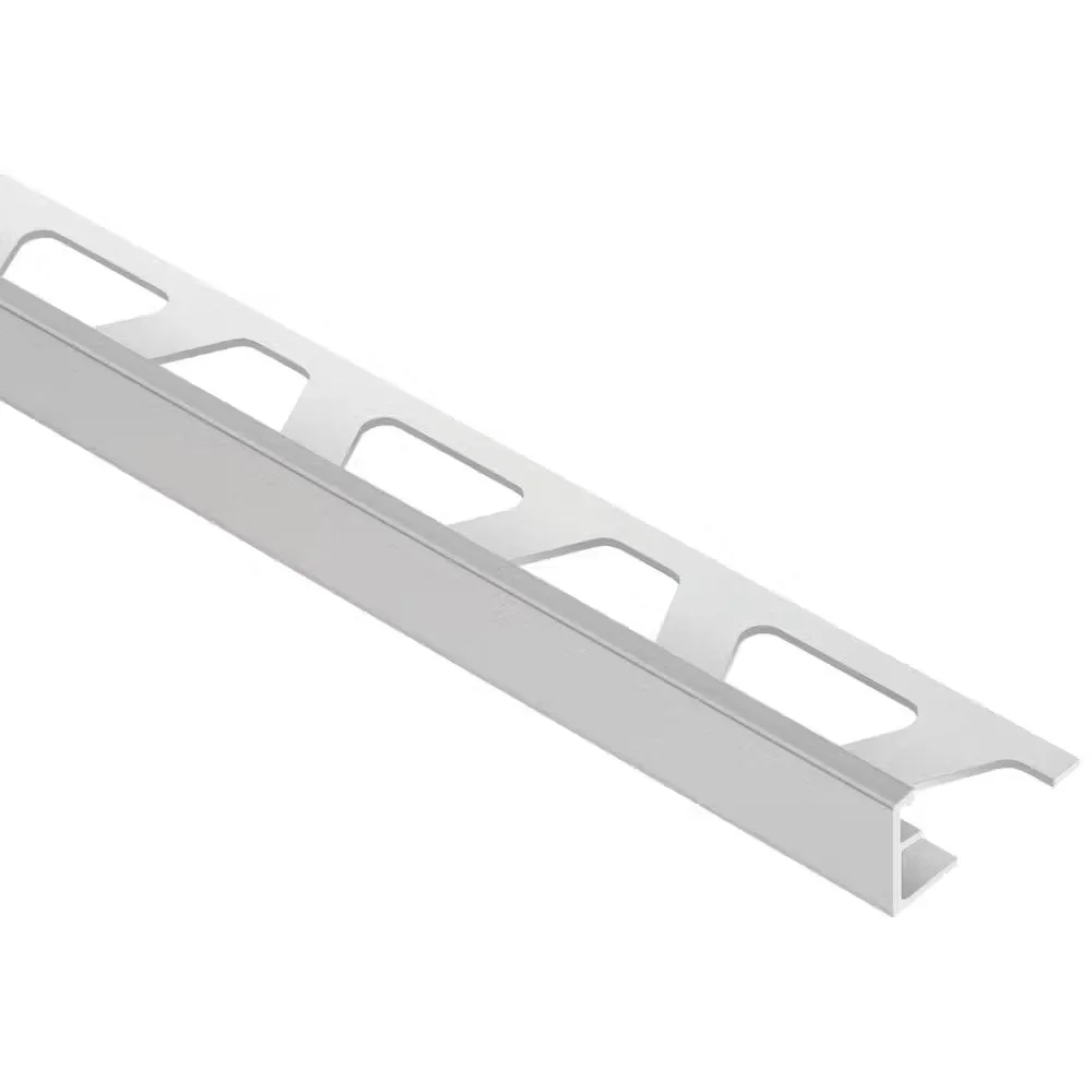 Schluter - SCHIENE Floor Edge Trim Anodized Aluminum Satin 1/2" (12.5 mm) x 10'
