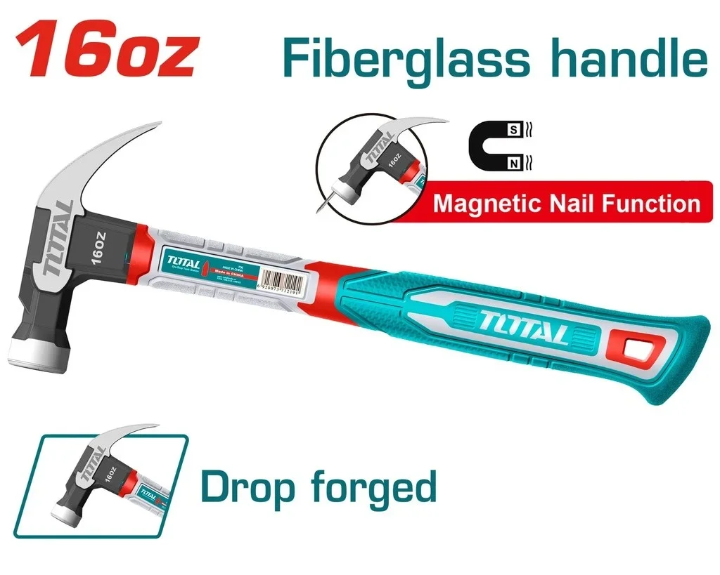Total tools [THCH61016] 16Oz Claw hammer