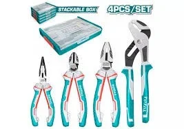 Total tools [THKTV02P042] 4 Pcs Stackable High Leverage Pliers set