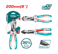 Total tools [THT27816S] 8" High leverage heavy-duty diagonal cutting pliers