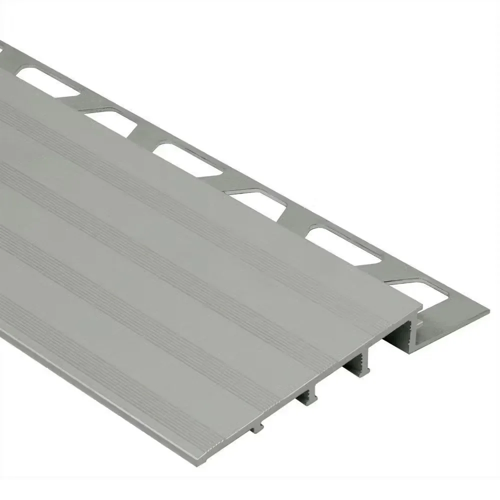 Schluter - RENO-RAMP Wide Reducer Profile - Aluminum Anodized Matte 2-1/2" x 8' 2-1/2" x 1/2" (12.5 mm)