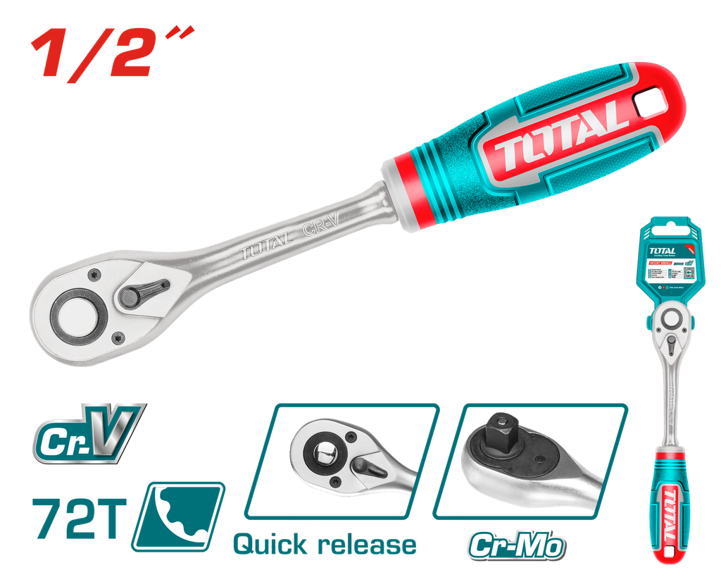 Total tools [THT106126] 1/2" Industrial ratchet wrench
