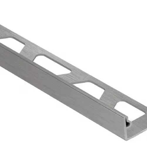 Schluter - JOLLY Wall Tile Edge Trim Stainless Steel (V2) Brushed 3/8" (10 mm) x 8' 2-1/2"