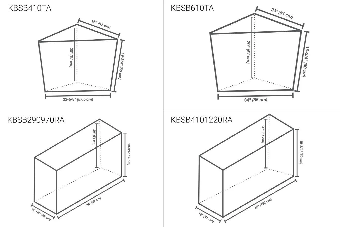 Schluter KERDI-BOARD-SB Prefabricated Waterproof Shower Bench Rectangular 20" x 38" x 11-1/2"