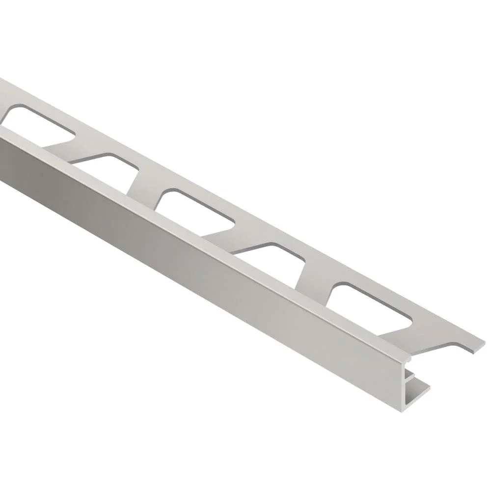 Schluter - SCHIENE-BASIC Profile Anodized Aluminum Satin Nickel 3/8" (10 mm) x 9'