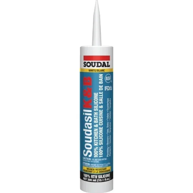 Sealant - Soudal Soudasil Kitchen & Bath Silicone Sealant 300 ml