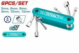 Total tools [THFND061] 6 Pcs folding nut driver set