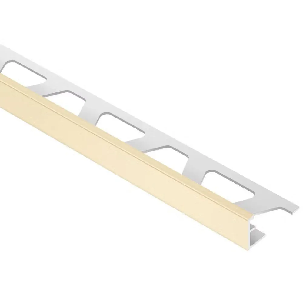 Schluter - JOLLY-P Wall Tile Edging Trim - PVC Plastic Sand Pebble 3/8" (10 mm) x 8' 2-1/2"