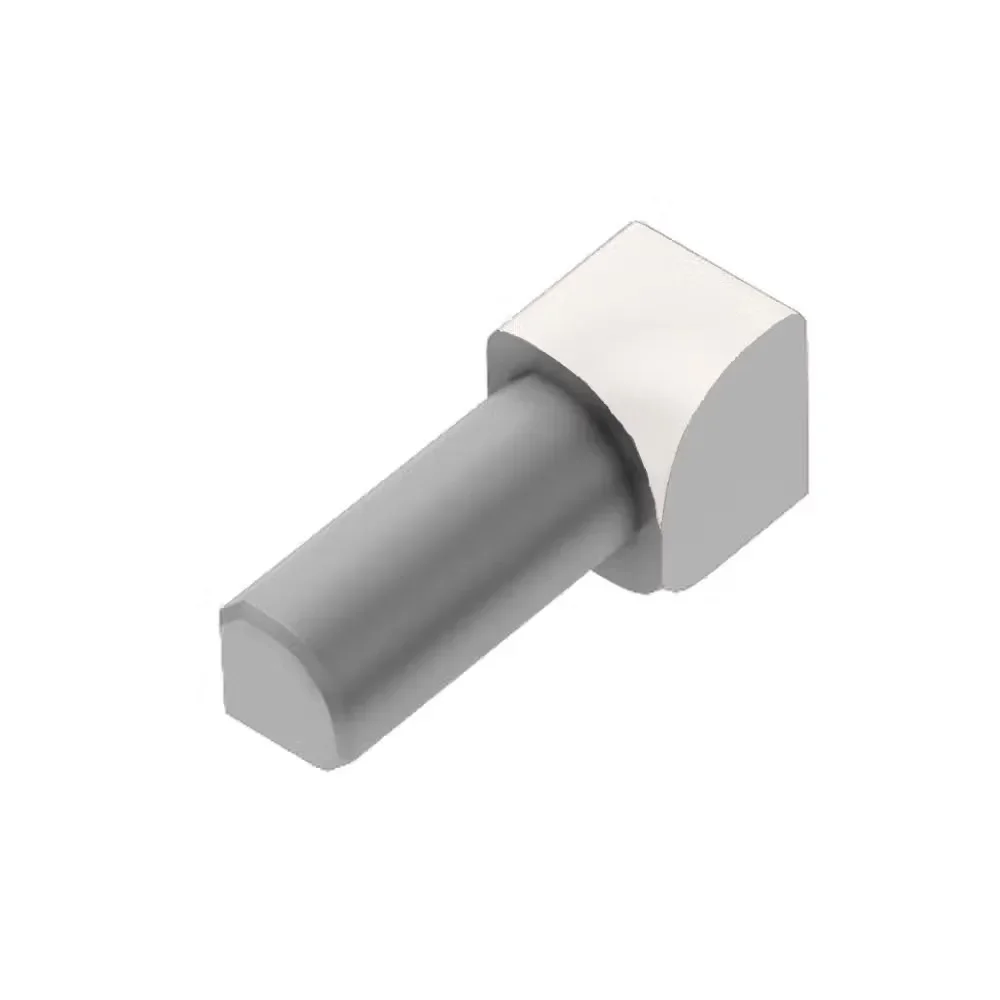 Schluter - RONDEC Inside Corner 90° - Aluminum Matte White 1/2" (12.5 mm)