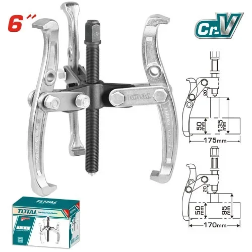 Total tools [THTGP366] 6" Three Jaws Puller (Heavy Duty)