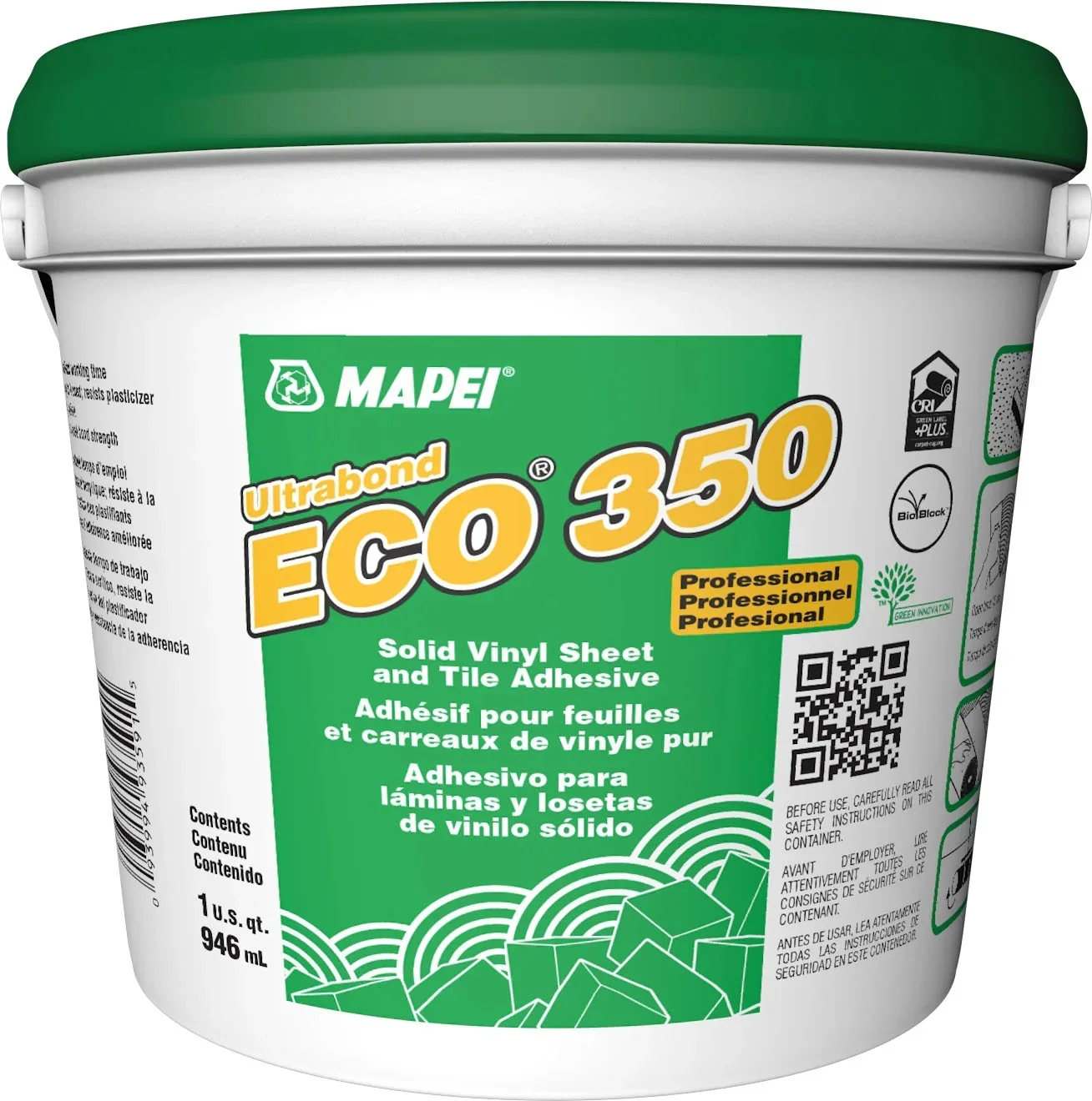 Mapei - Ultrabond ECO 350 Professional Solid Vinyl Flooring Adhesive 946 ml