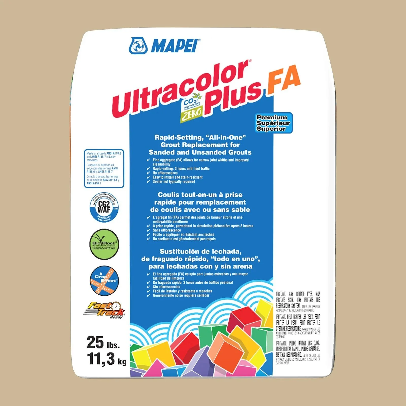 Mapei - Ultracolor Plus FA Rapid-Setting All-in-One Grout #5006 Harvest 25 lb